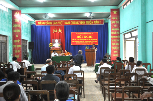 Thị trấn Ba Tơ tổ chức Hội nghị tổng kết 20 năm thực hiện phong trào Toàn dân đoàn kết xây dựng đời sống văn hóa