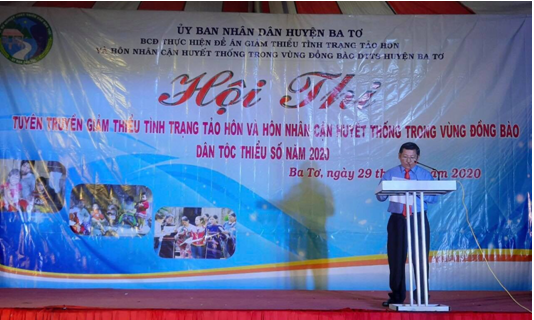 Huyện Ba Tơ tổ chức Hội thi tuyên truyền về giảm thiểu tình trạng tảo hôn và hôn nhân cận huyết thống trong vùng Dân tộc thiểu số năm 2020
