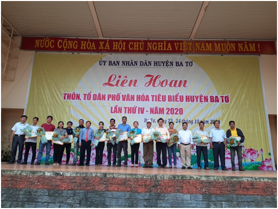 Bế mạc, tổng kết trao thưởng Liên hoan thôn, tổ dân phố văn hóa tiêu biểu huyện Ba Tơ lần thứ IV – năm 2020