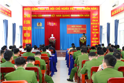 Công an huyện Ba Tơ tổ chức Hội nghị triển khai công tác năm 2021