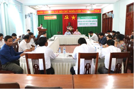 Ban đại diện Hội đồng quản trị Ngân hàng chính sách xã hội huyện Ba Tơ họp quý I năm 2021