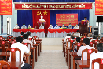 Các ứng cử viên đại biểu HĐND huyện khóa XII, nhiệm kì 2021 – 2026, đơn vị bầu cử số 6, tiếp xúc cử tri thị trấn Ba Tơ