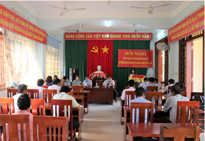 Ứng cử viên HĐND huyện đơn vị bầu cử số 5, tiếp xúc cử tri tại xã Ba Lế
