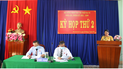 Kỳ họp thứ 2 HĐND thị trấn Ba Tơ khóa XI, nhiệm kỳ 2021 - 2026