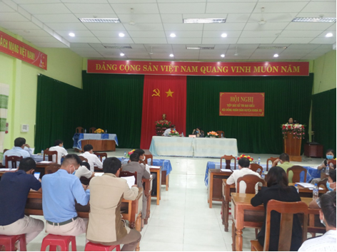 Hội nghị tiếp xúc cử tri của đại biểu HĐND huyện Khóa XII tại 2 xã Ba Điền và Ba Vinh