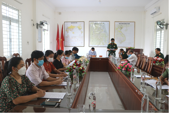 Hội đồng Nghĩa vụ quân sự huyện Ba Tơ họp triển khai công tác tuyển quân năm 2022
