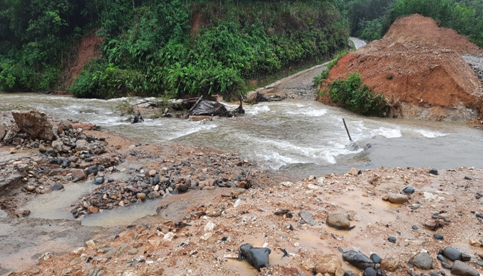 Tình hình thiệt hại sau mưa lũ trên địa bàn huyện Ba Tơ