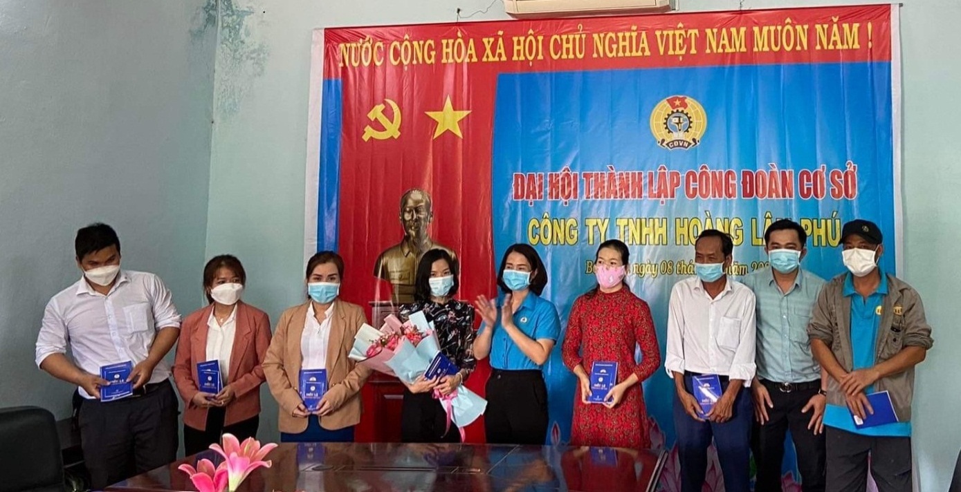 Đại hội hành lập Công đoàn cơ sở Công ty TNHH Hoàng Lâm Phú