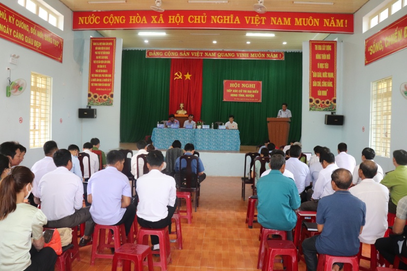 Hội nghị tiếp xúc cử tri Đại biểu HĐND tỉnh, huyện tại xã Ba Tiêu và Ba Ngạc