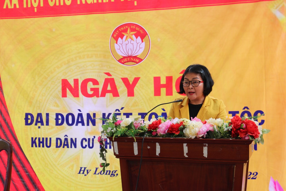 Thôn Hy Long, xã Ba Điền tổ chức Ngày hội Đại đoàn kết toàn dân tộc