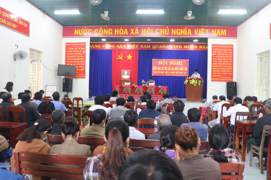 Hội nghị tiếp xúc cử tri sau kỳ họp thứ 4, Quốc hội khóa XV tại xã Ba Dinh