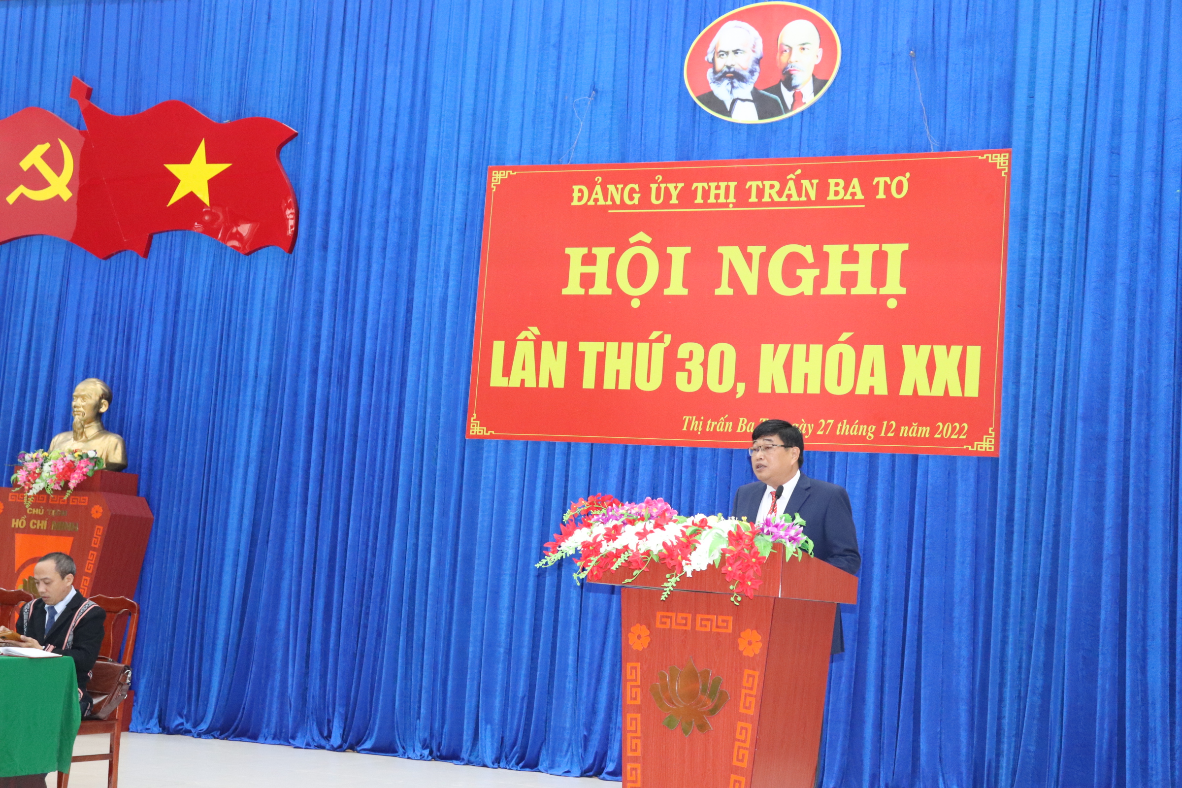 Đảng ủy thị trấn Ba Tơ tổ chức hội nghị đánh giá công tác xây dựng Đảng năm 2022, triển khai nhiệm vụ năm 2023