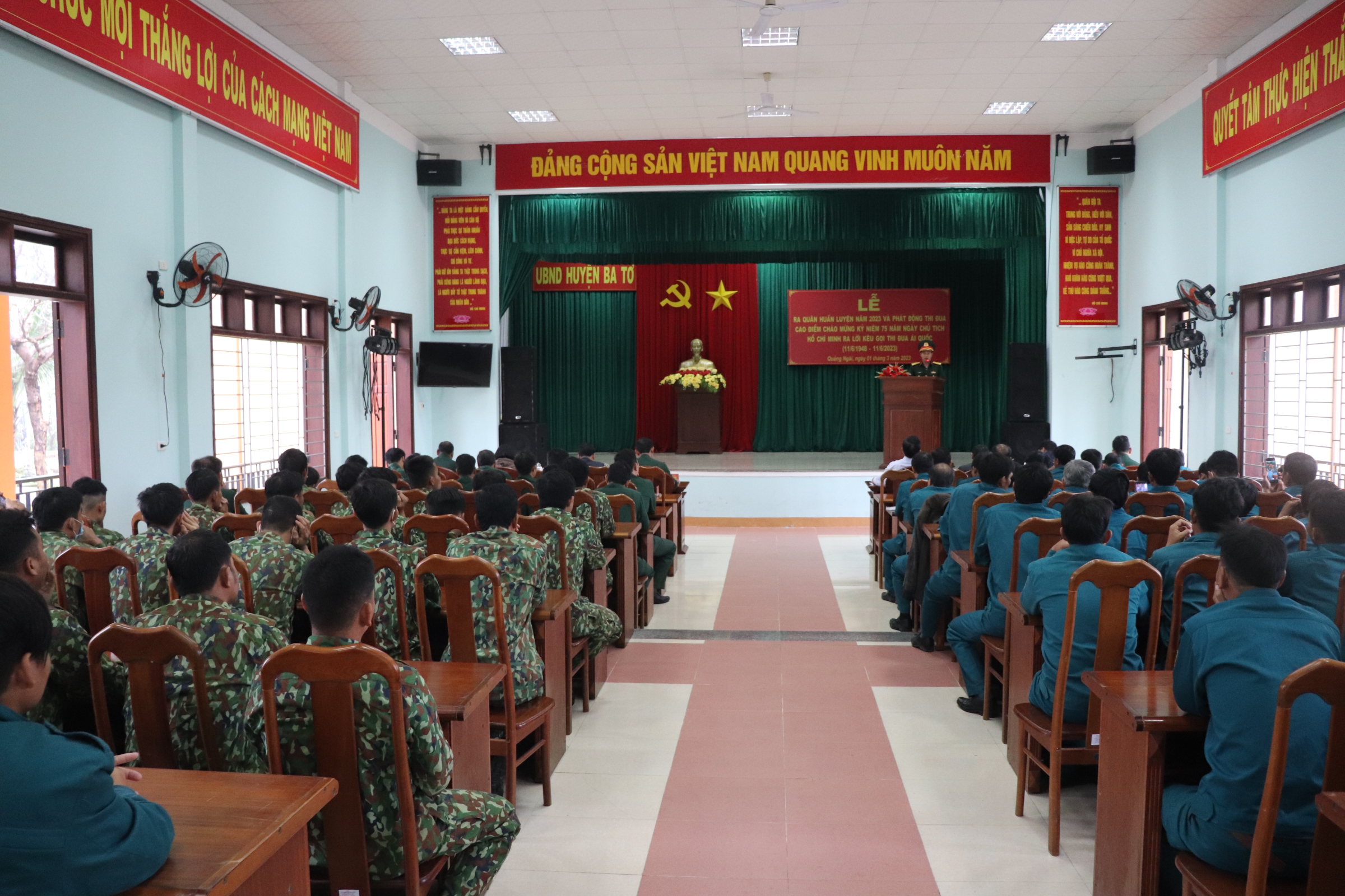 Ban Chỉ huy Quân sự huyện Ba Tơ tổ chức Lễ ra quân huấn luyện năm 2023