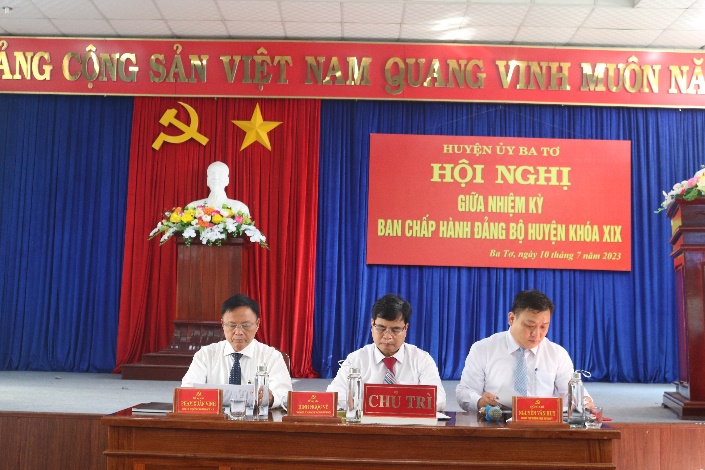 Đảng bộ huyện Ba Tơ tổ chức Hội nghị sơ kết giữa nhiệm kỳ thực hiện Nghị quyết Đại hội Đảng bộ huyện lần thứ XIX, nhiệm kỳ 2020 – 2025