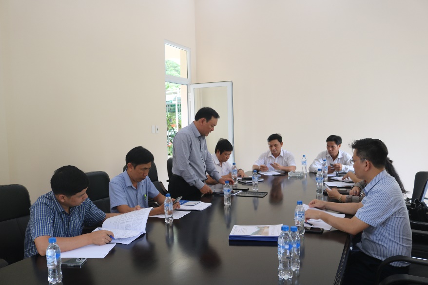 Đoàn công tác của tỉnh, huyện tổ chức kiểm tra công tác phòng, chống thiên tai tại công trình thuỷ điện Đăk Re 2