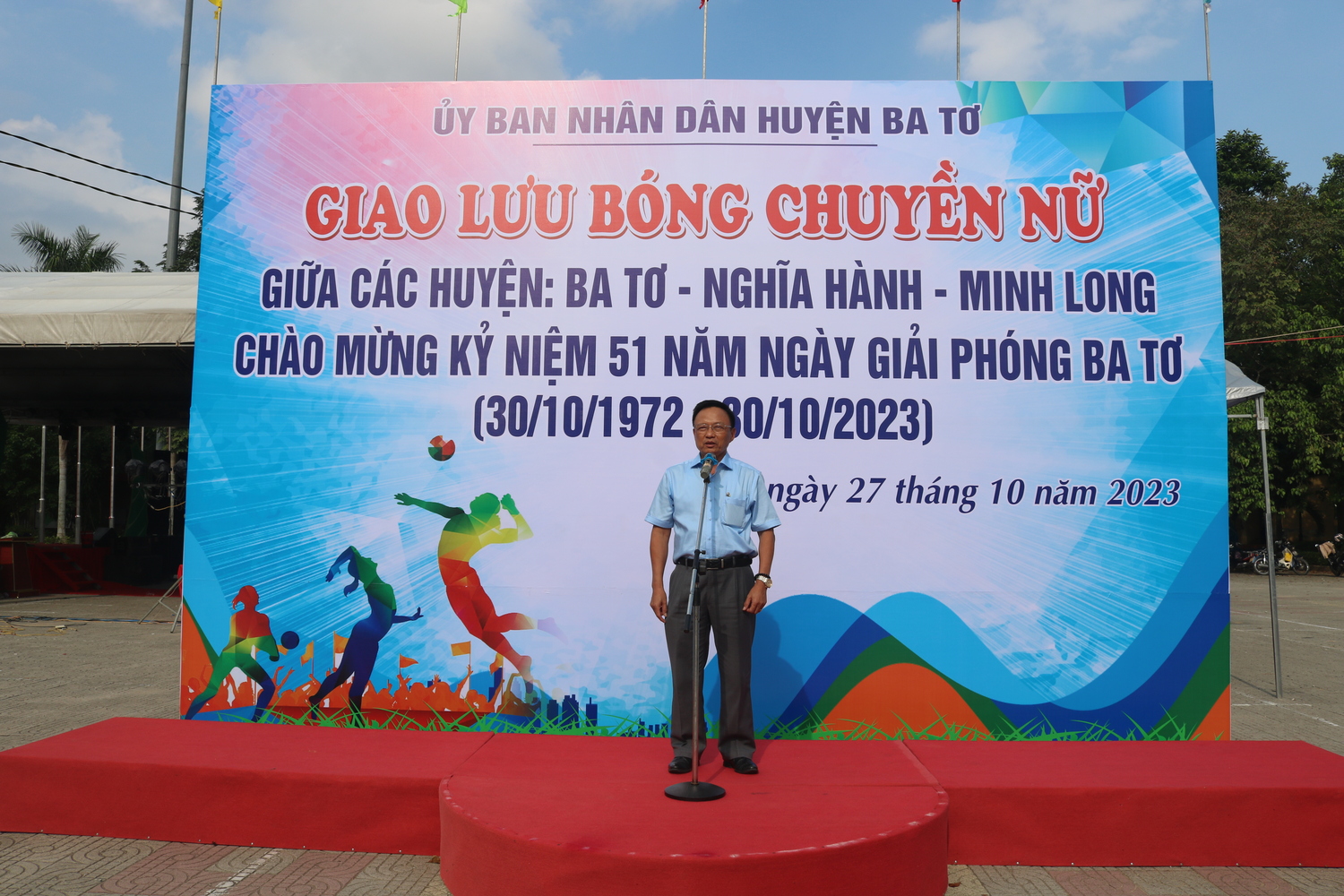 Giao lưu bóng chuyển nữ giữa các huyện: Ba Tơ – Minh Long – Nghĩa Hành