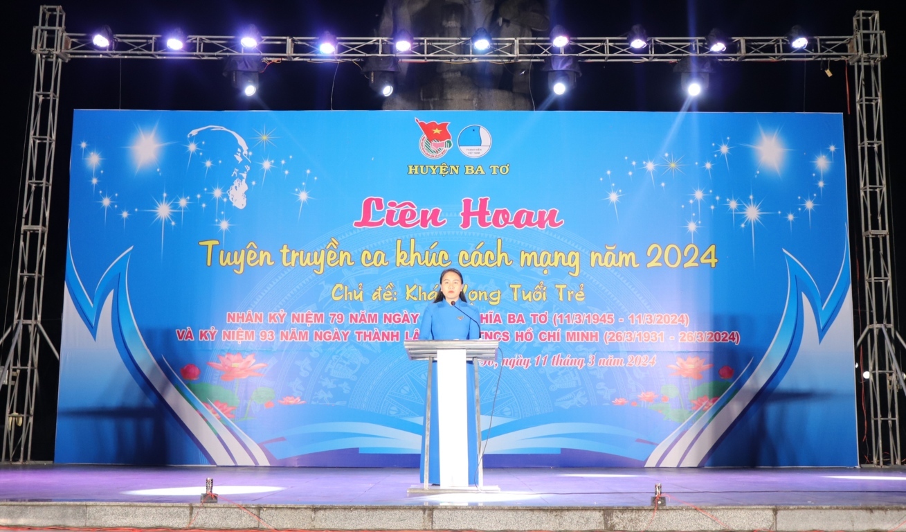 Liên hoan tuyên truyền ca khúc cách mạng huyện Ba Tơ năm 2024