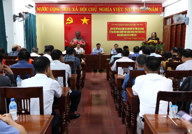 Đoàn công tác của Ban Dân tộc tỉnh Bắc Giang tham quan, trao đổi kinh nghiệm tại huyện Ba Tơ