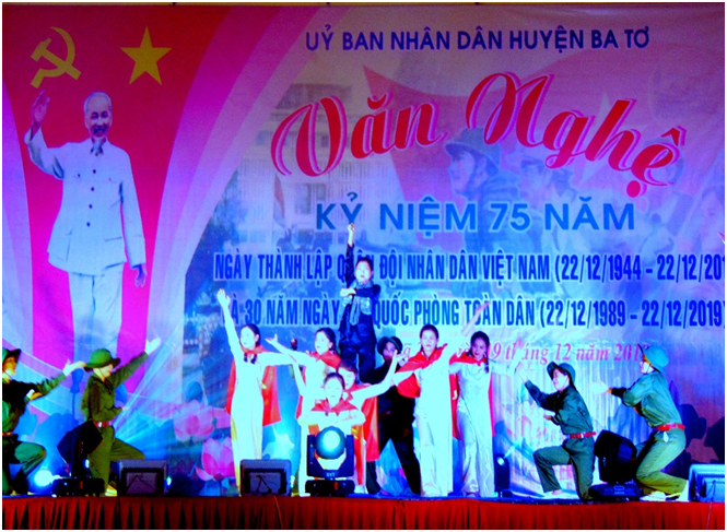 Văn nghệ chào mừng Kỷ niệm 75 năm Ngày thành lập Quân đội nhân dân Việt Nam