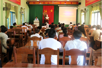 Khai giảng lớp trung cấp lý luận chính trị hành chính khóa K20A02 tại huyện Ba Tơ