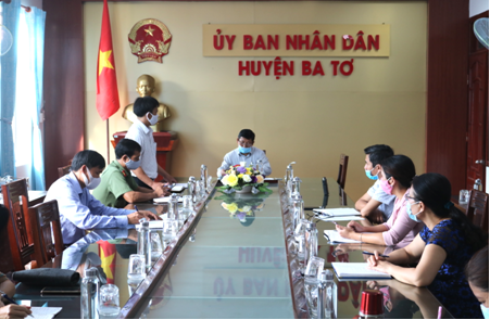 UBND huyện Ba Tơ tổ chức cuộc họp triển khai kế hoạch tổ chức kỳ thi Tốt nghiệp THPT quốc gia năm 2020 trên địa bàn huyện