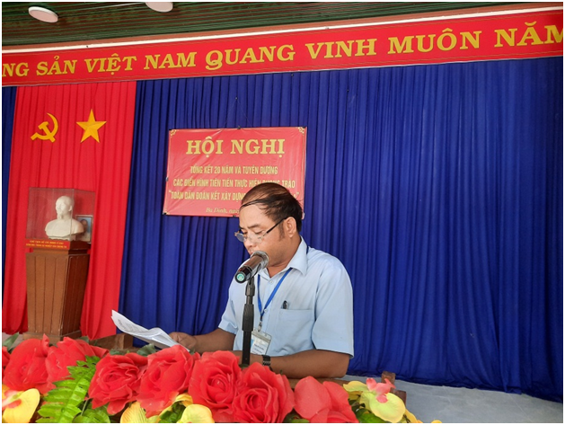 Xã Ba Dinh tổ chức Hội nghị tổng kết 20 năm và tuyên dương các điển hình tiên tiến thực hiện phong trào “Toàn dân đoàn kết xây dựng đời sống văn hóa” giai đoạn 2000 - 2020