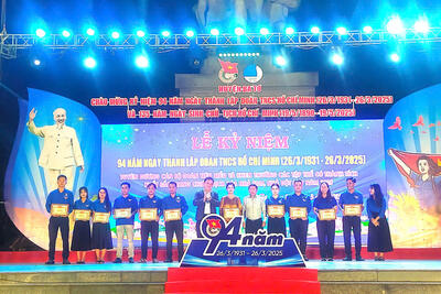 Lễ kỷ niệm 94 năm Ngày thành lập Đoàn thanh niên cộng sản Hồ Chí Minh và Liên hoan tuyên truyền ca khúc cách mạng huyện Ba Tơ năm 2025