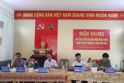 Tổ đại biểu HĐND tỉnh, HĐND huyện tiếp xúc với cử tri 02 xã Ba Tiêu và Ba Ngạc