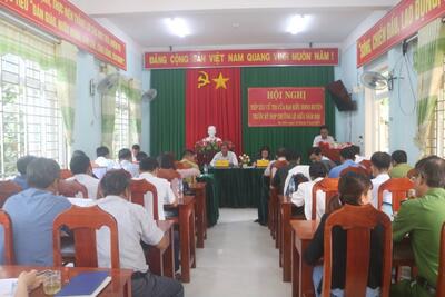 Tổ đại biểu số 8 HĐND huyện tiếp xúc cử tri tại xã Ba Điền, Ba Vinh