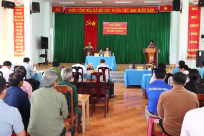 Đại biểu HĐND huyện tiếp xúc cử tri tại hai xã Ba Trang – Ba Khâm