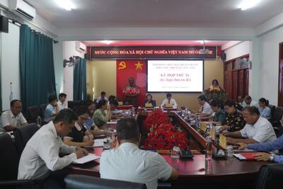 Kỳ họp chuyên đề Hội đồng nhân dân huyện khóa XII, nhiệm kỳ 2021-2026