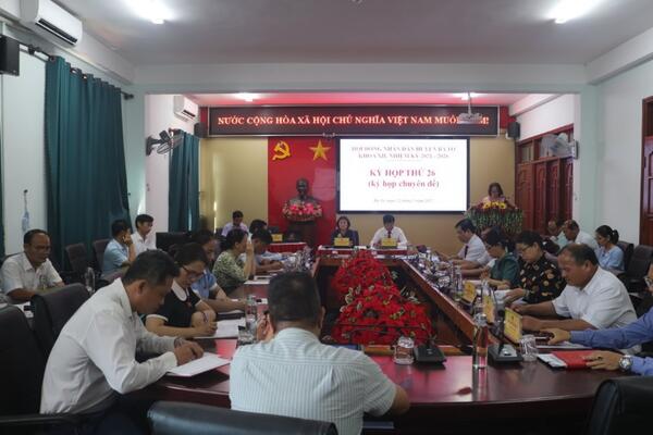 Kỳ họp chuyên đề Hội đồng nhân dân huyện khóa XII, nhiệm kỳ 2021-2026